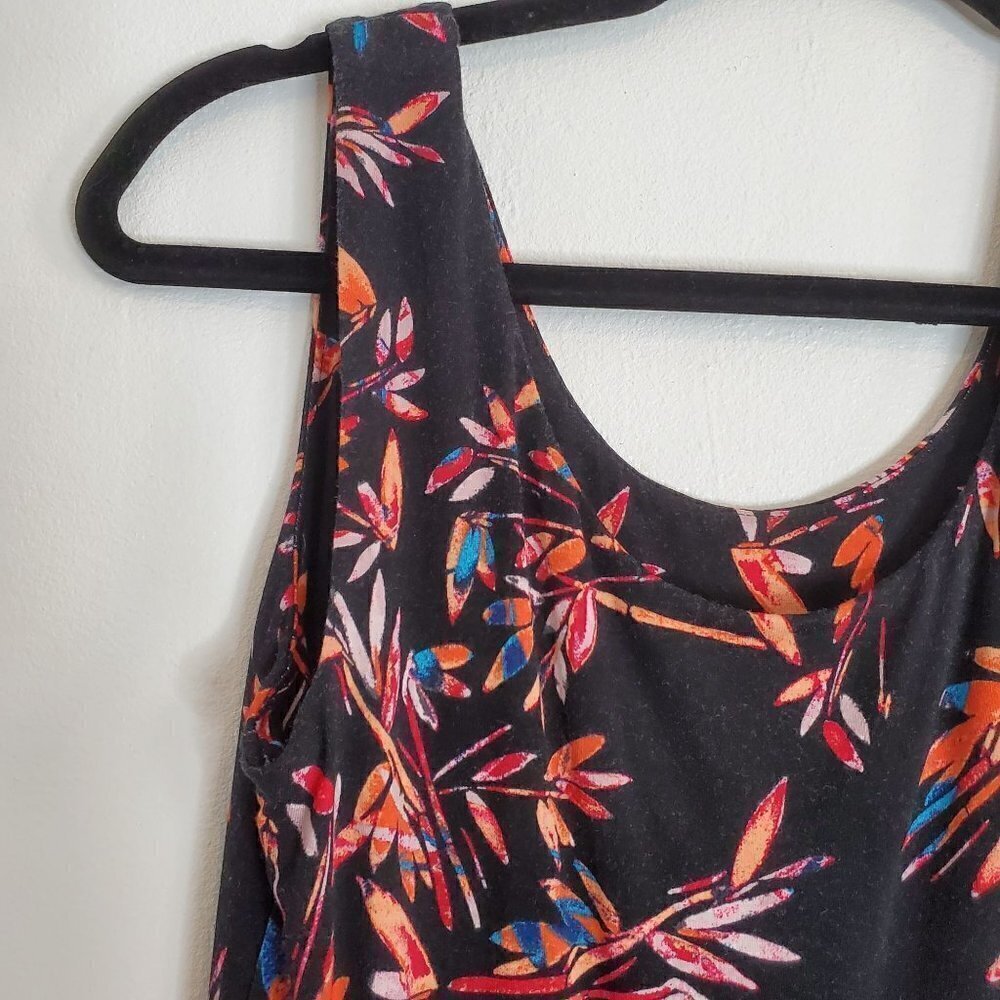 Tropical Print Sleeveless midi dress Women Size M NWOT - Picture 3 of 7
